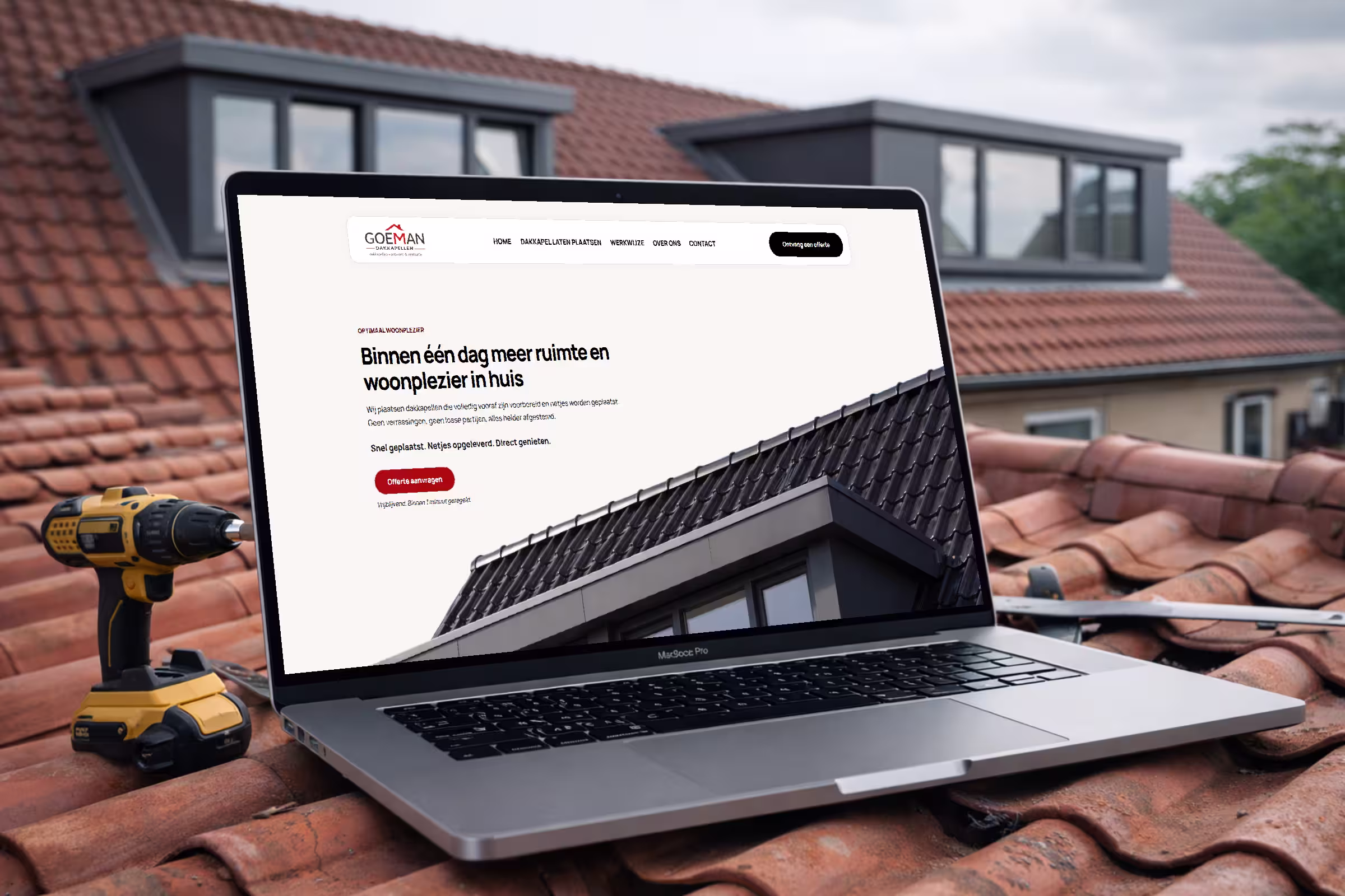 De nieuwe website van Goeman Dakkapellen