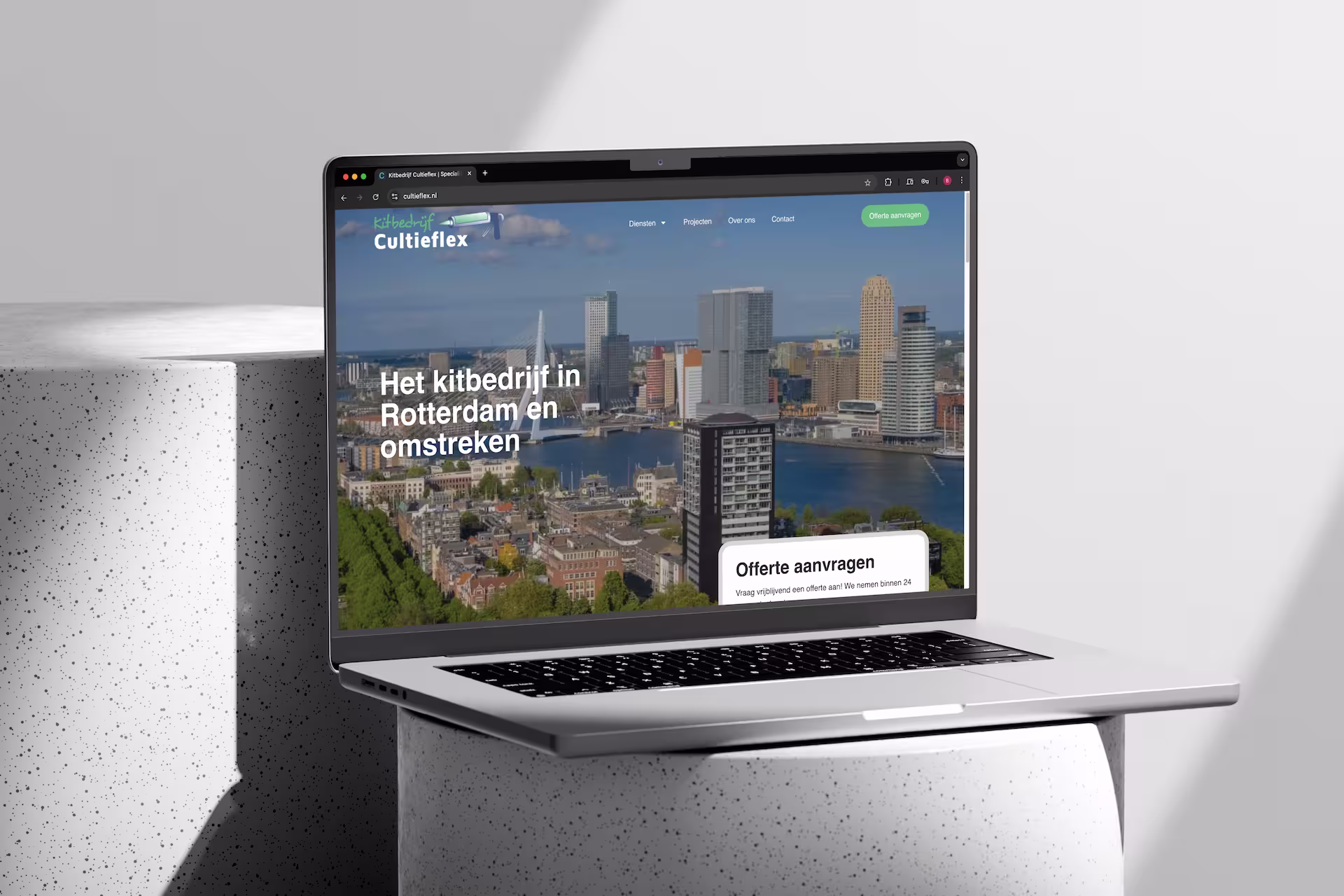 De nieuwe website van kitbedrijf Cultieflex