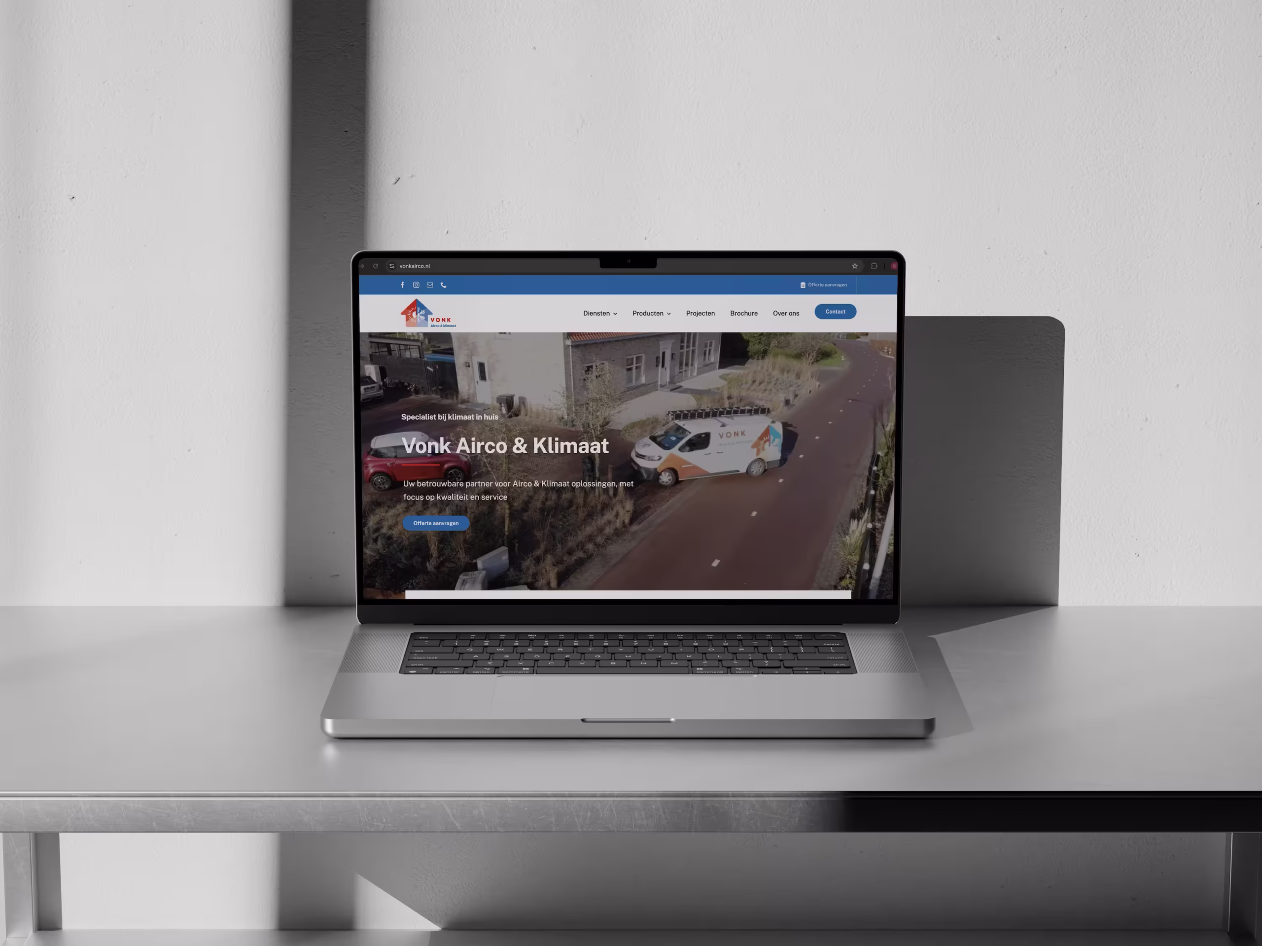 De nieuwe website van Vonk Airco & Klimaat